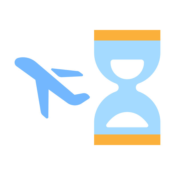 航班延误平面插图图片下载