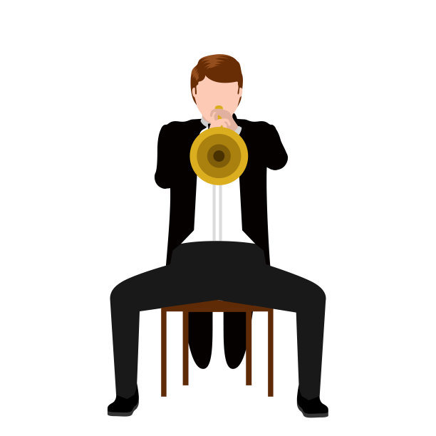 孤立的音乐家图标图片下载