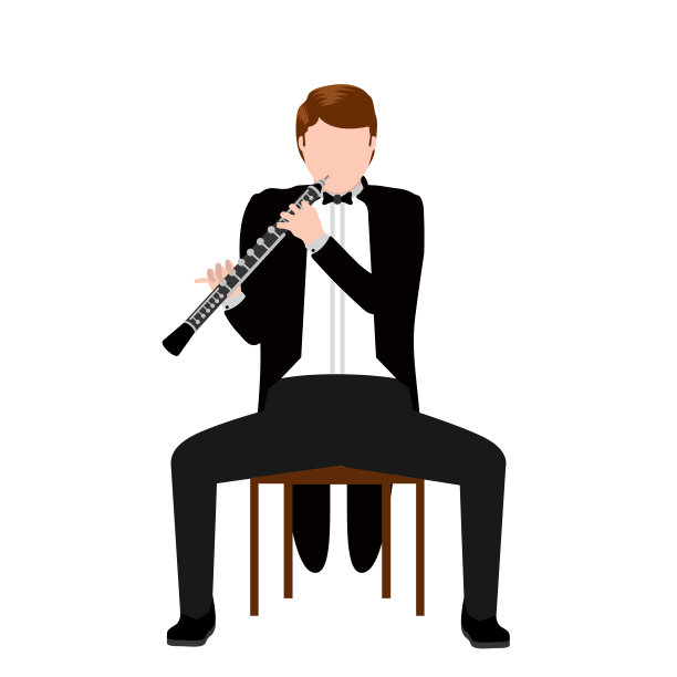 孤立的音乐家图标图片下载