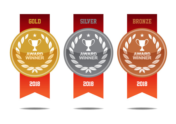 金牌，银牌和铜牌得主图片下载