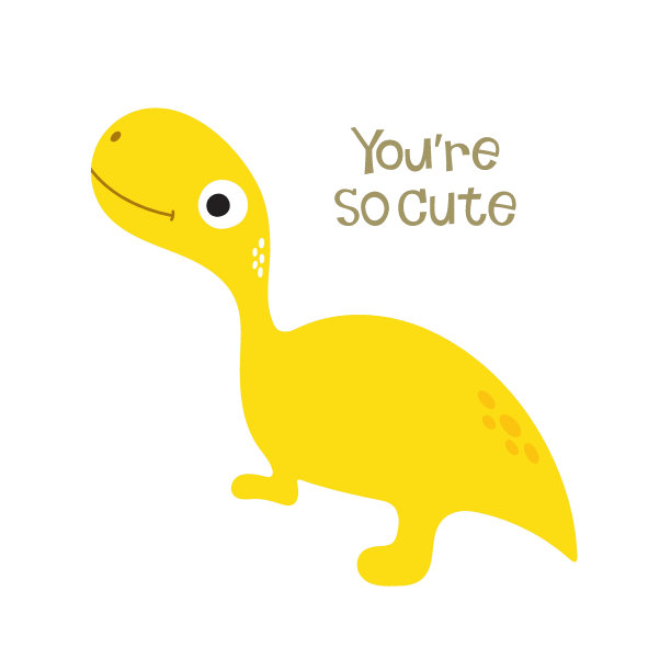 可爱的恐龙插图图片下载
