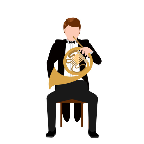 孤立的音乐家图标图片下载