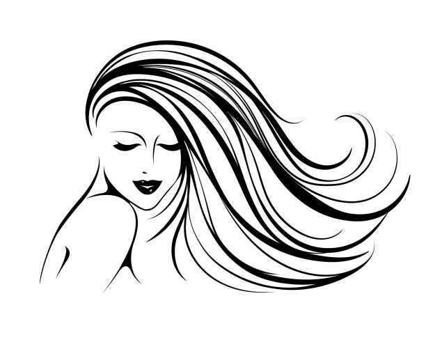 风格，美容美发沙龙矢量插图图片下载