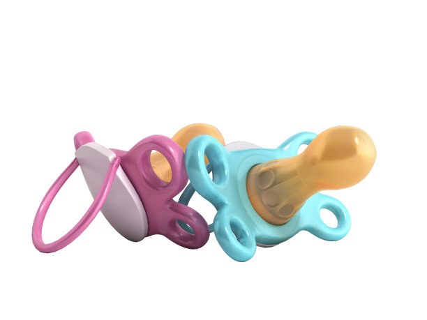 婴儿虚拟3D渲染插图离子白色背景没有阴影图片下载