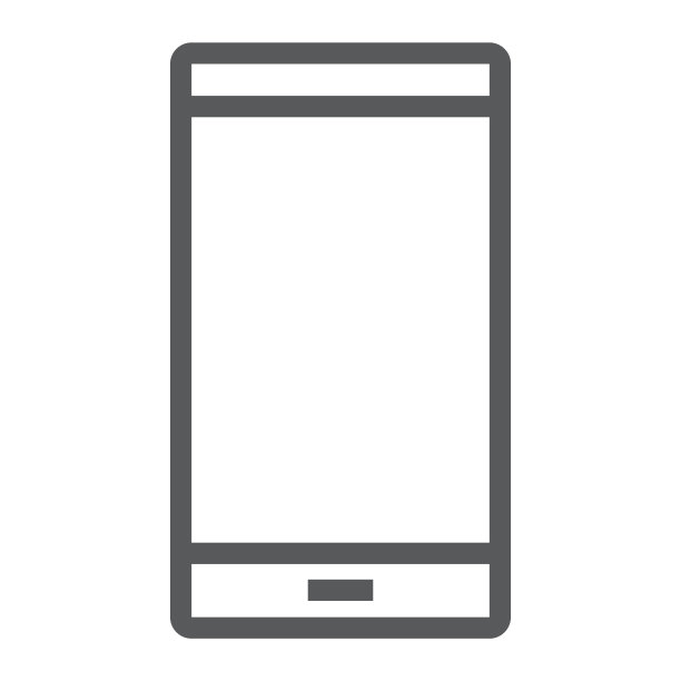 智能手机线条图标，电子和设备，手机标志，矢量图形，白色背景上的线性图案，eps 10。图片下载