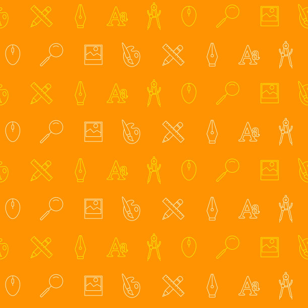 无缝模式与线性设计图标图片下载