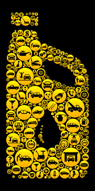 汽车油汽车和汽车维修图标背景图片下载