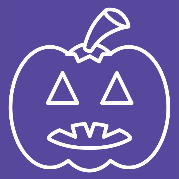 万圣节线图标-南瓜图片下载