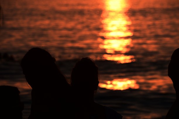 海滩上的日落图片下载