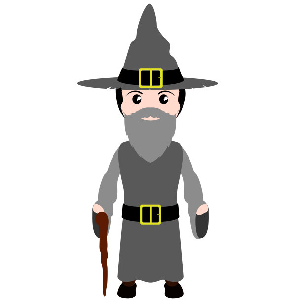 一个穿着巫师服装的孩子。万圣节图片下载