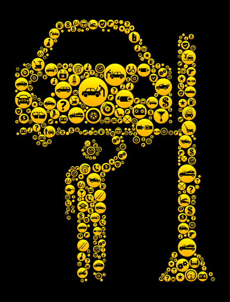 汽车技工汽车和汽车修理图标背景图片下载