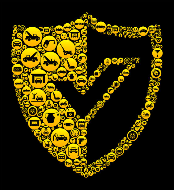 屏蔽汽车和汽车维修图标背景图片下载