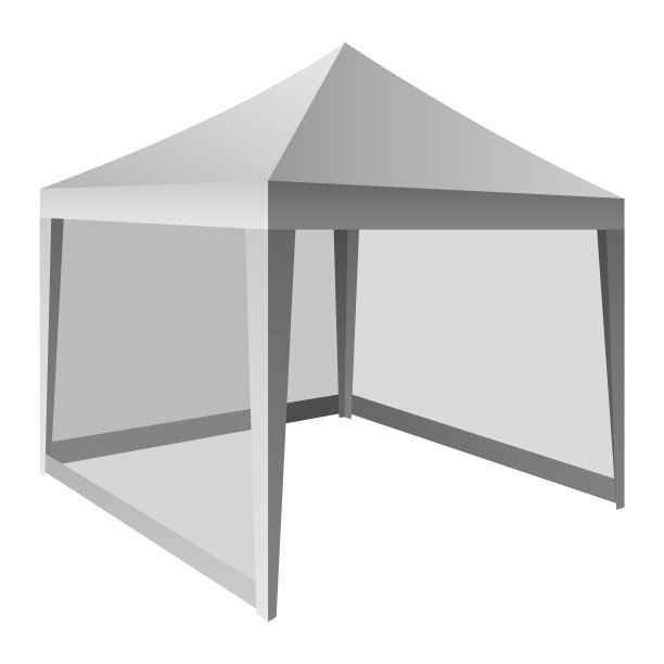 室外白色帐篷模型，写实风格图片下载