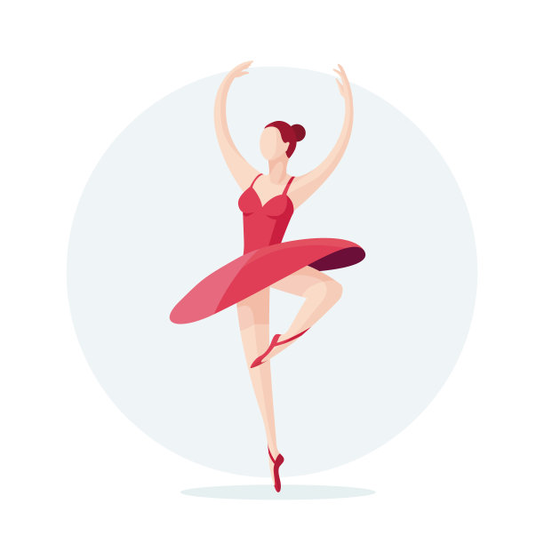 年轻美丽的芭蕾舞女演员图片下载