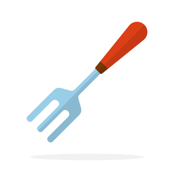 狭窄的花园耙平孤立图片下载