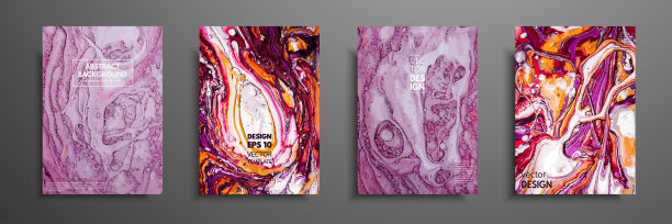 丙烯酸颜料的混合物。液体大理石纹理。流体艺术。适用于设计封面、演示文稿、邀请函、传单、年报、海报、名片、包装设计。现代艺术作品。图片下载