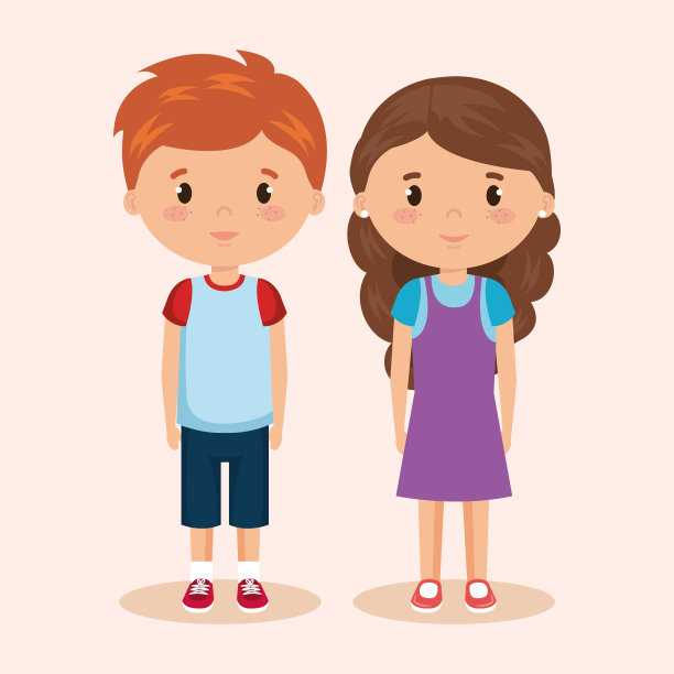 可爱的小孩夫妇图片下载