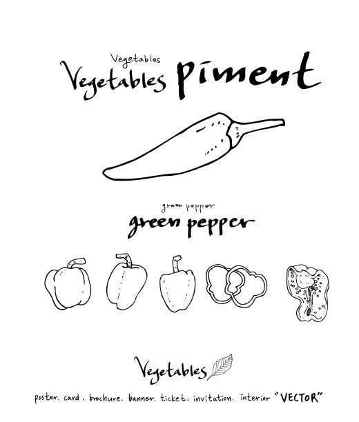 食品菜单插图图片下载