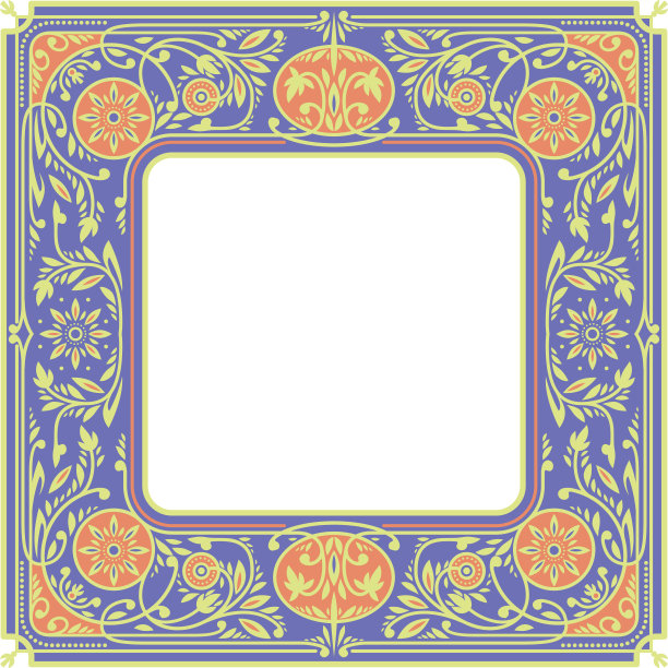 花卉广场框架。中间的空白图片下载