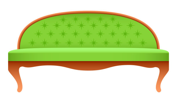 豪华石灰沙发模型，写实风格图片下载