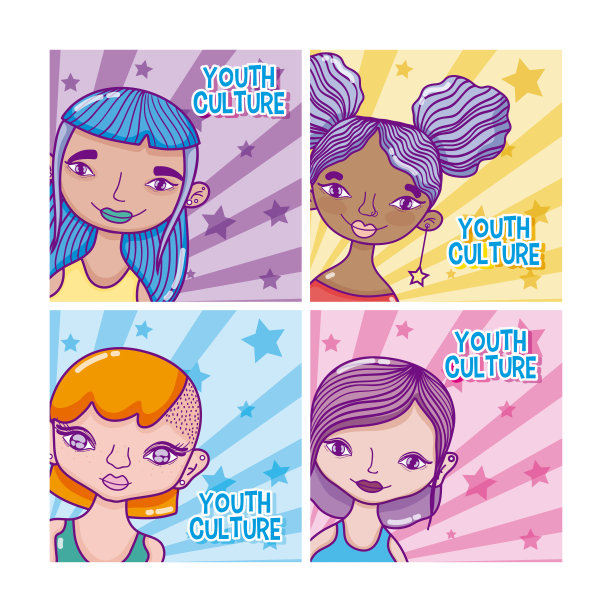 一套青年文化漫画图片下载