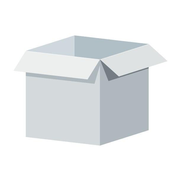 大的白色开箱模板。包装礼物图片下载