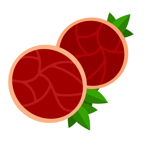 牛肉片火腿载体扁平隔离图片下载