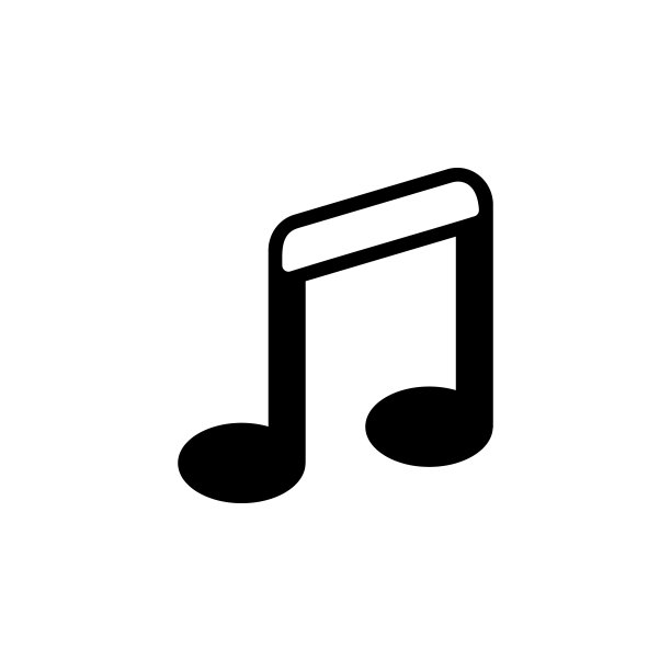 时尚扁平风格音符UI图标图片下载