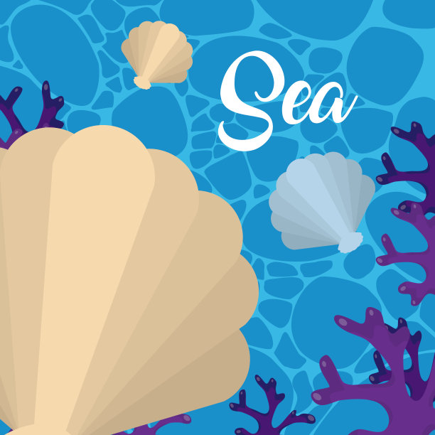 卡通可爱的海图片下载