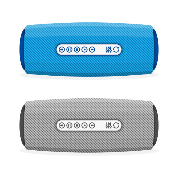 便携式扬声器向量。图片下载