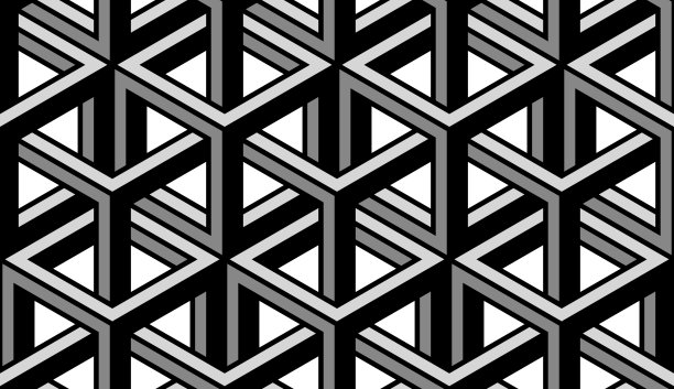 轮廓等距无缝图案图片下载