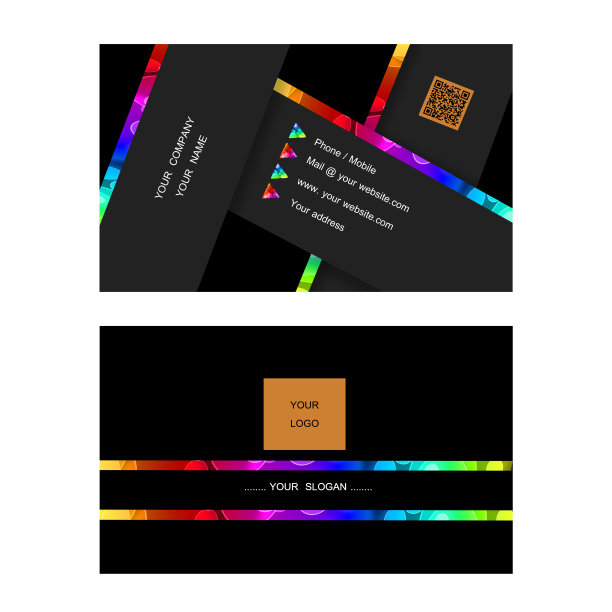 现代名片，名片帮助您的公司，您的企业辉煌，著名，流行和知名，背景。插图图片下载