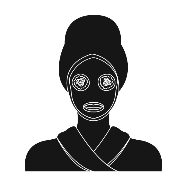 面具，黑色风格的单一图标。蒙版，矢量符号股票插图网。图片下载