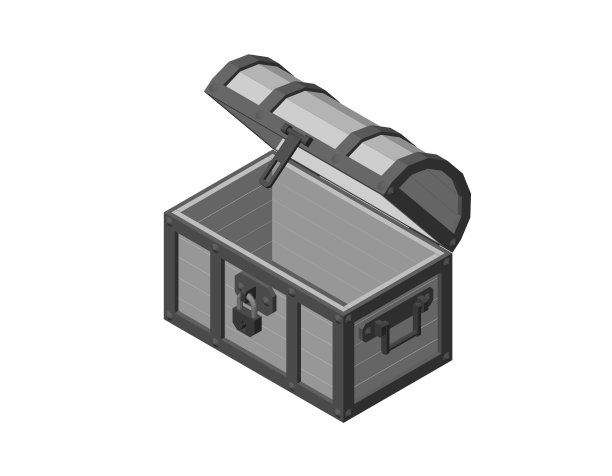 打开空木箱。孤立在白色背景上。矢量插图。图片下载