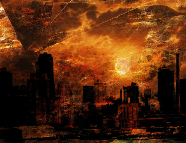 纽约海滨抽象图片下载