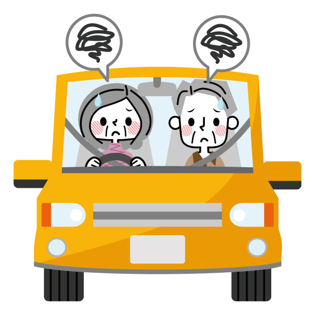 有驾驶困难的老年人。图片下载