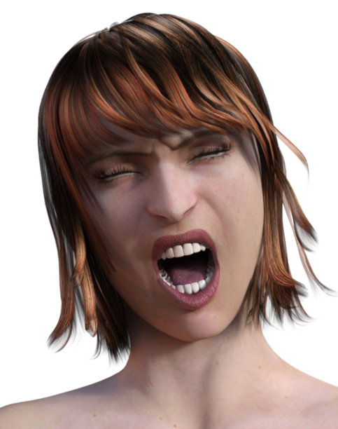 怒吼的女人脸图片下载