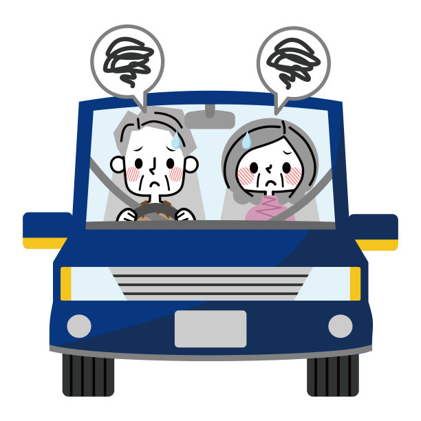 有驾驶困难的老年人。图片下载