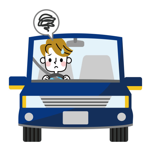 正在受苦的司机。图片下载