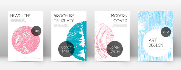 封面页设计模板。时髦的小册子布局。经典时尚抽象封面页。粉红色和客人图片下载
