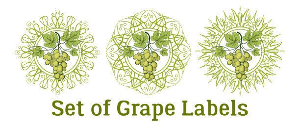 一套葡萄标签图片下载