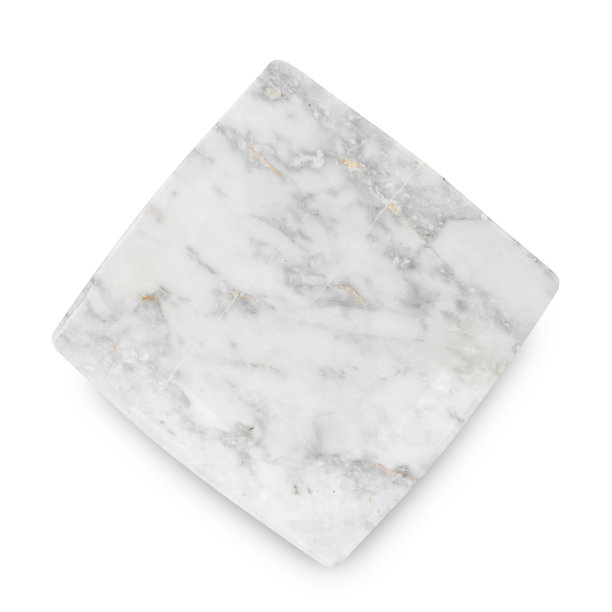 大理石方板孤立在白色背景上。图片下载
