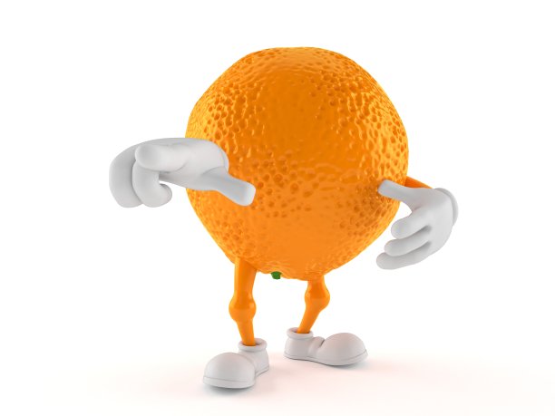 橙色的手指图片下载