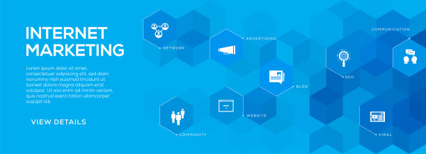 网络营销横幅设计图片下载