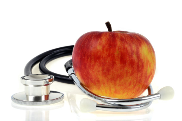 苹果和听诊器图片下载