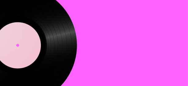 老式黑胶唱片背景。复古音乐背景模板。图片下载