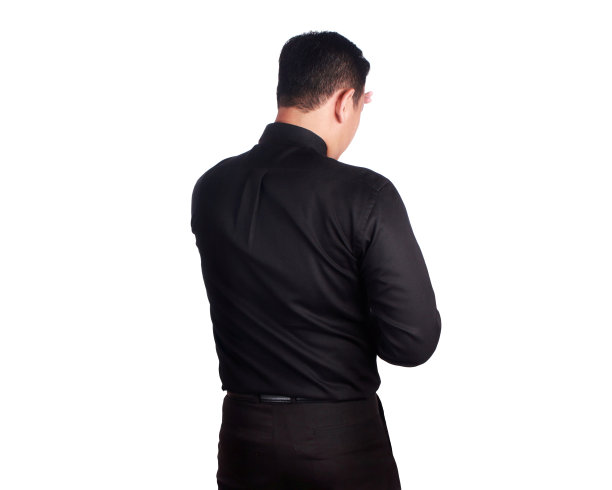 年轻商人的后视图图片下载