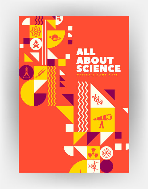 科学封面与形状设计图片下载