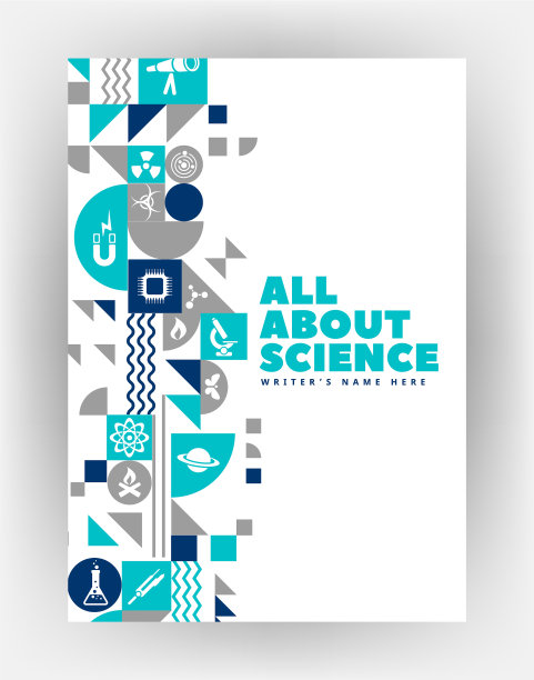 科学封面与形状设计图片下载
