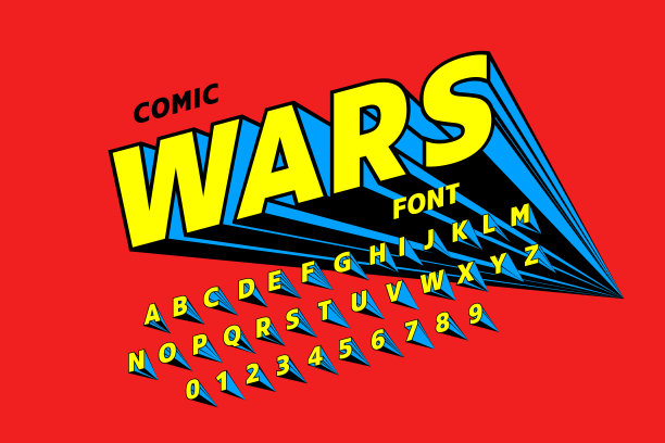 漫画风格的字体图片下载